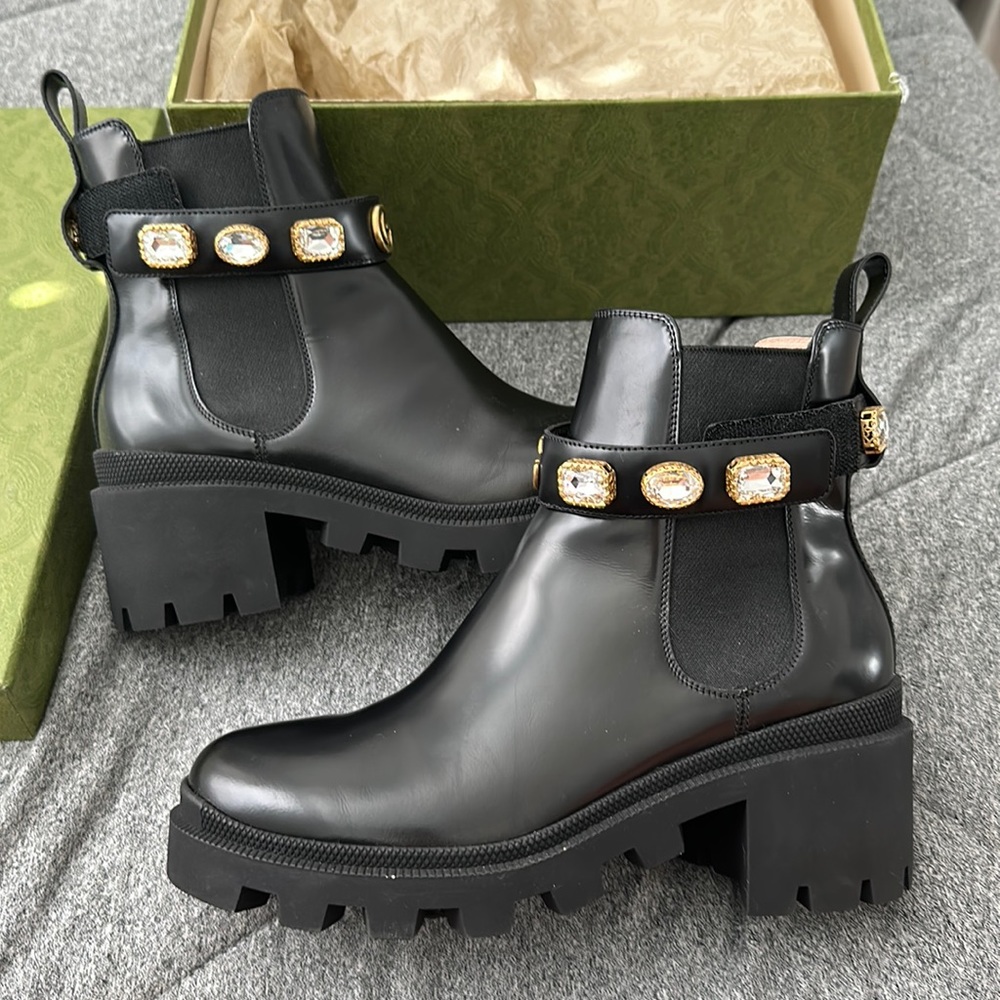 Black Gucci boots - worn once
